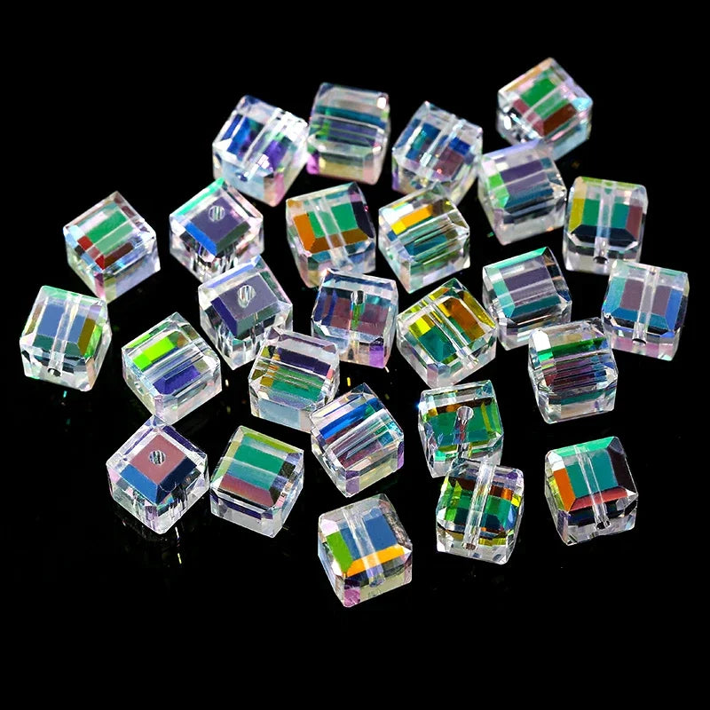 Cuentas de cristal AB para pulseras, pendientes y collares DIY