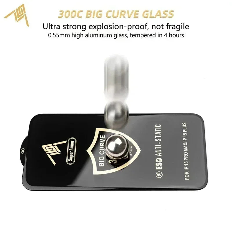 Protector de pantalla de cristal templado para iPhone