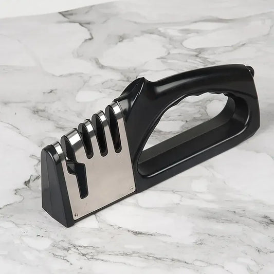 Afilador de cuchillos de cocina 4 en 1 con base antideslizante