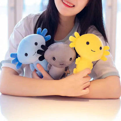 Peluche de ajolote kawaii suave – cojín decorativo para regalo