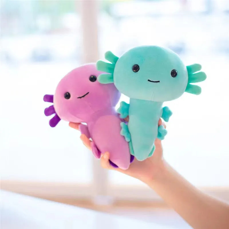 Peluche de ajolote kawaii suave – cojín decorativo para regalo