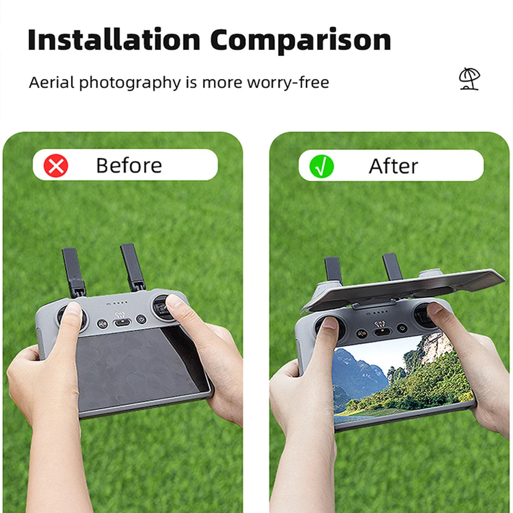 Kit protector para mando DJI RC con carcasa, pantalla y parasol