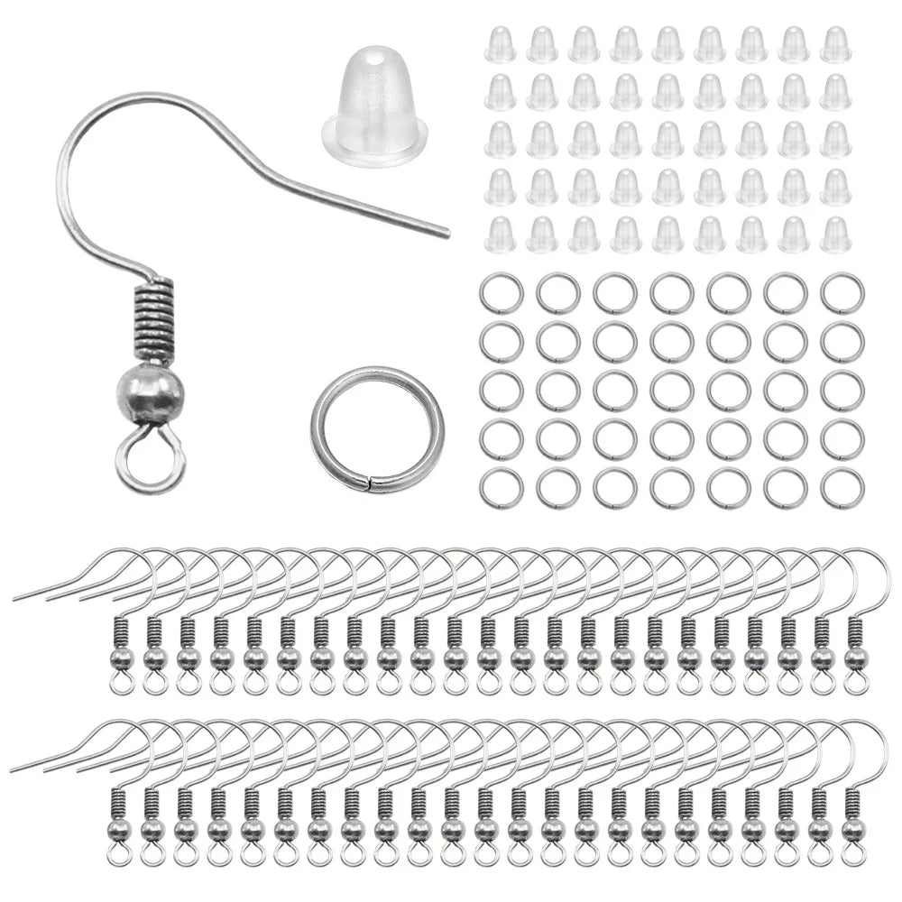 Kit de ganchos hipoalergénicos para pendientes DIY