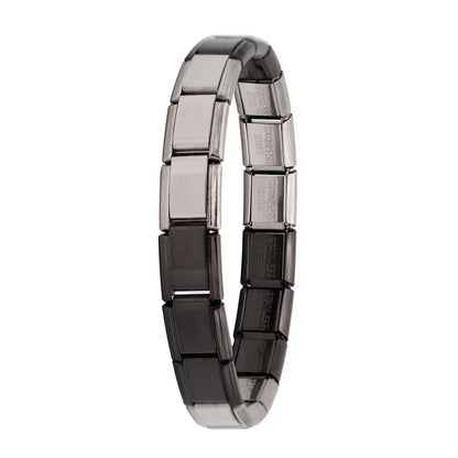 Pulsera elástica de acero inoxidable estilo italiano para mujer