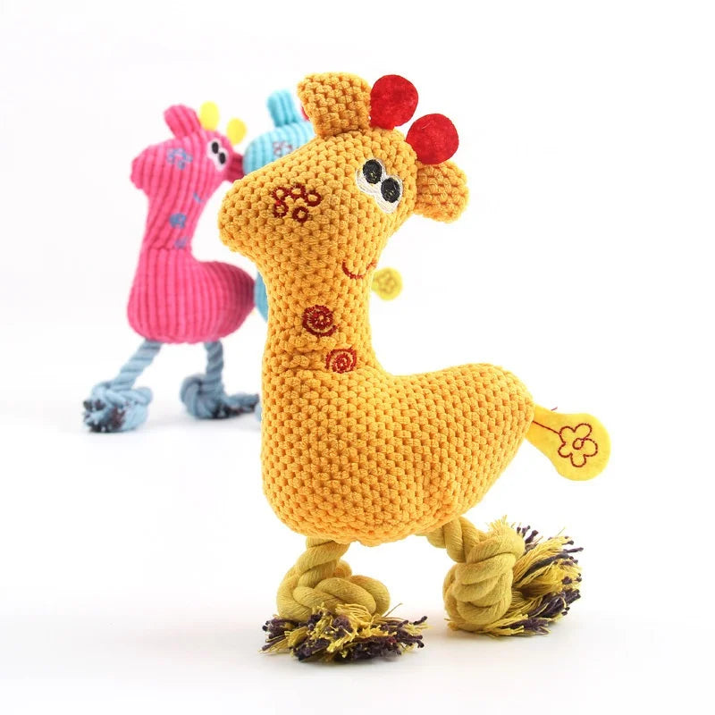 Juguete de peluche resistente con sonido para perros y cachorros