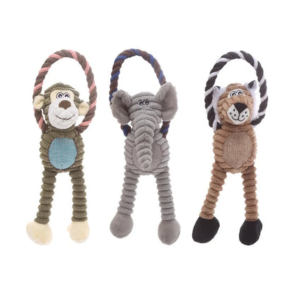 Juguete de peluche resistente con sonido para perros y cachorros