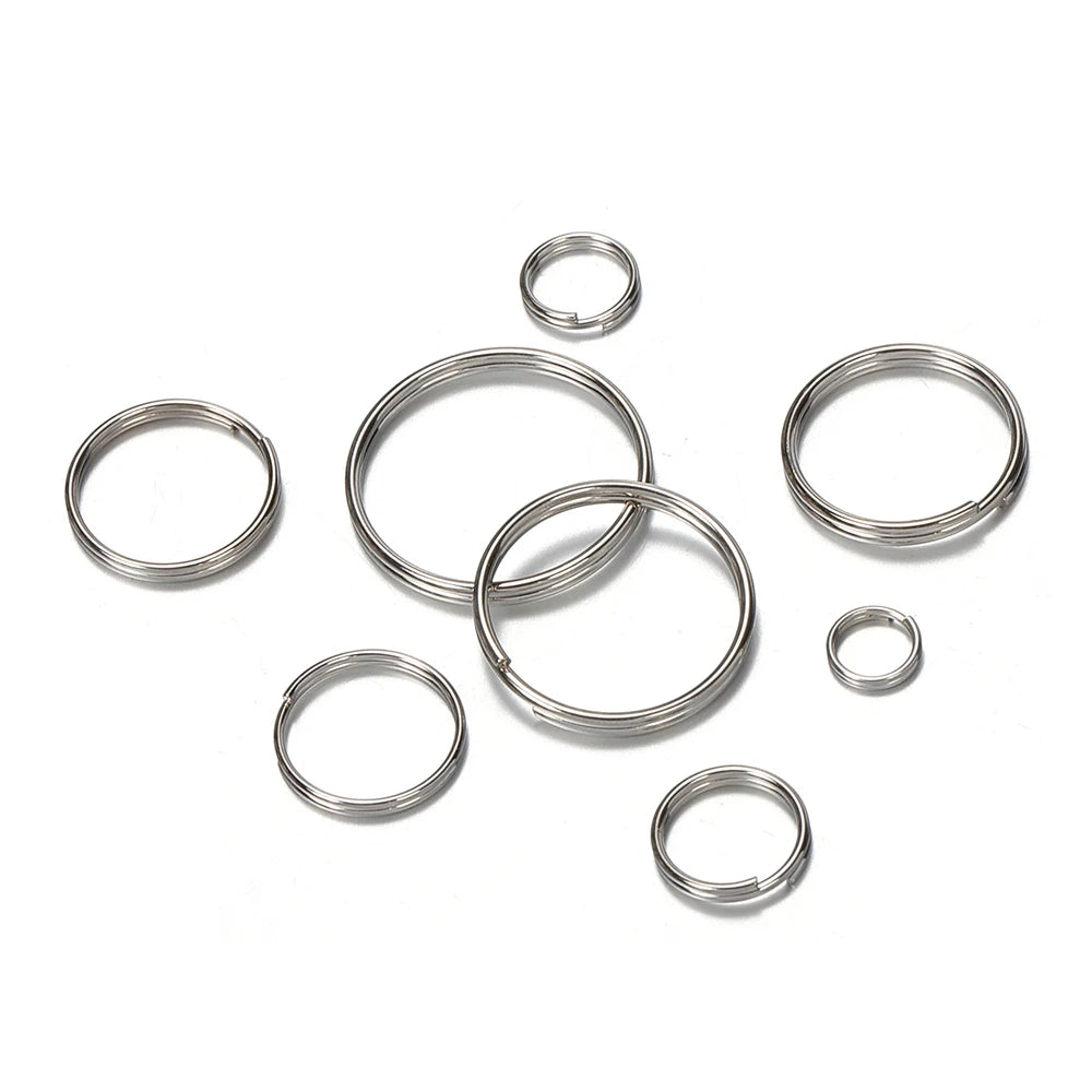 50 uds conector para llavero para DIY hacer llaveros Findings