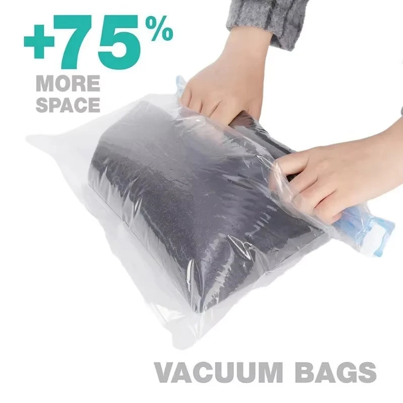 Bolsas de compresión al vacío para viaje y organización de ropa