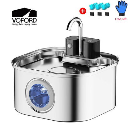 VOFORD 3.2L Wireless Cat Water Fountain Auto Sensor Drinking Fountain For Cats Dogs Drinker Pet Water Dispenser Accessories