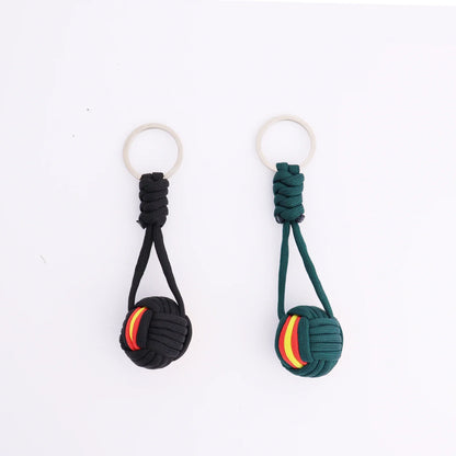 Mini Polyester pelota colgante llavero bonito Sport Keyring Key cadena regalo para adolescente