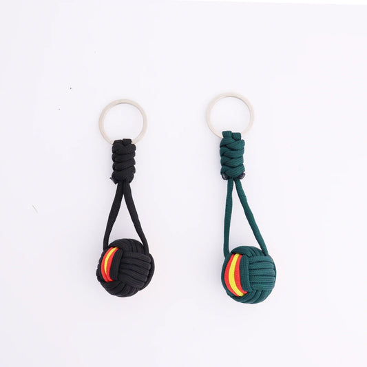 Mini Polyester pelota colgante llavero bonito Sport Keyring Key cadena regalo para adolescente