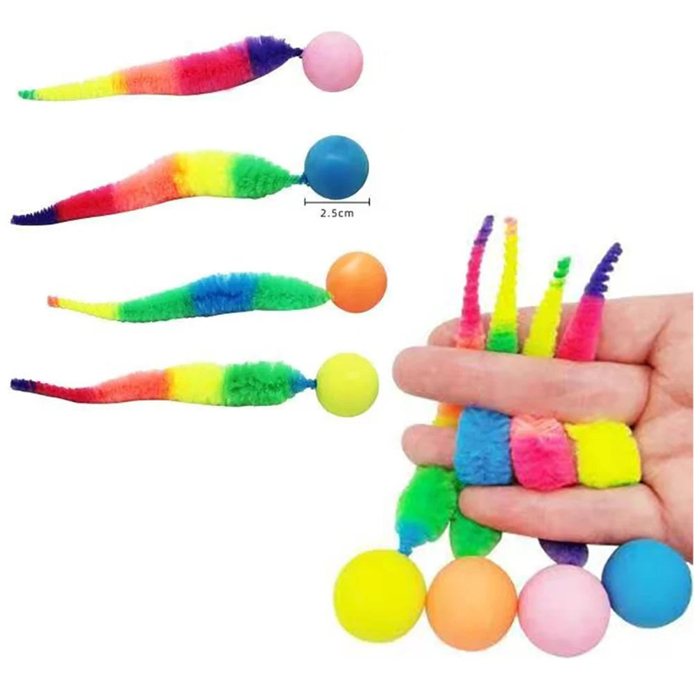 Juguete interactivo elástico para gatos con pelota saltarina