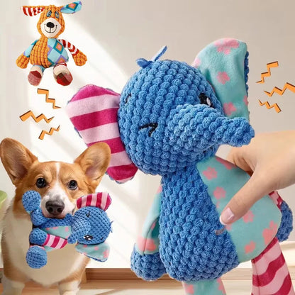 Juguete de peluche mordedor y resistente para perros