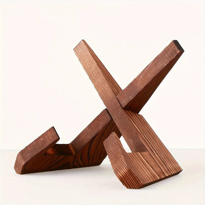 Soporte de madera para libros de cocina y recetas