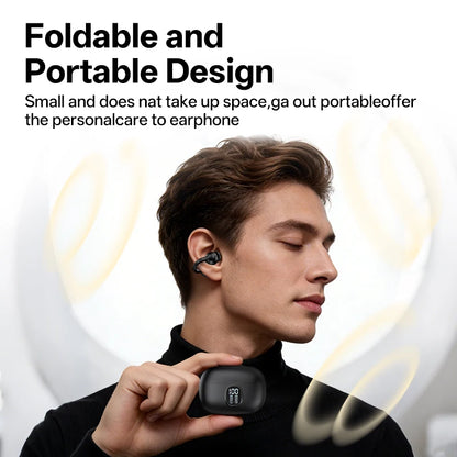 Auriculares inalámbricos K80 OWS con micrófono, graves y pantalla digital