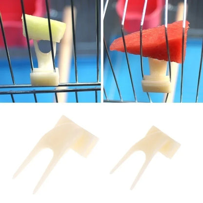 Soportes con pincho para fruta y comida de aves