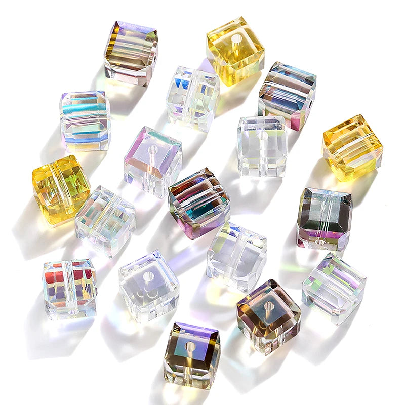 Cuentas de cristal AB para pulseras, pendientes y collares DIY