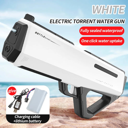 Pistola de agua eléctrica automática para verano y piscina