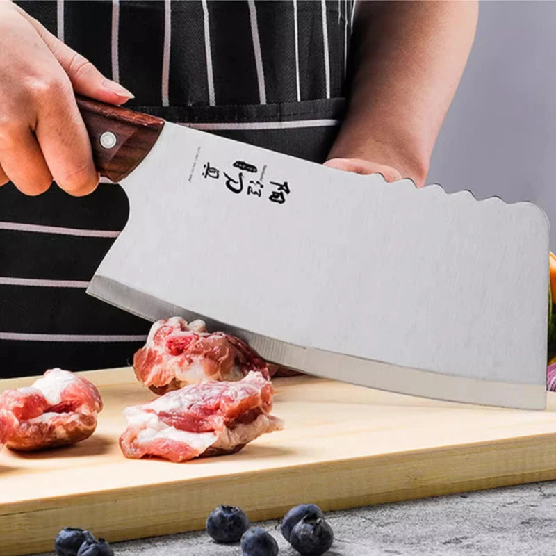 Cuchillo de cocina ultra afilado de acero inoxidable
