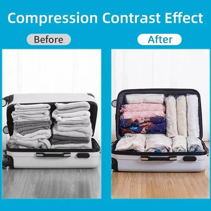 Bolsas de compresión al vacío para viaje y organización de ropa