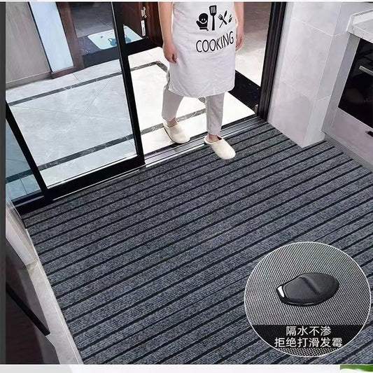Alfombra antideslizante de rayas para cocina, pasillo o habitación