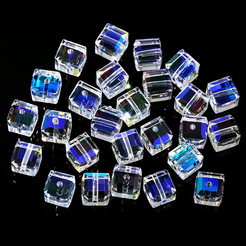 Cuentas de cristal AB para pulseras, pendientes y collares DIY