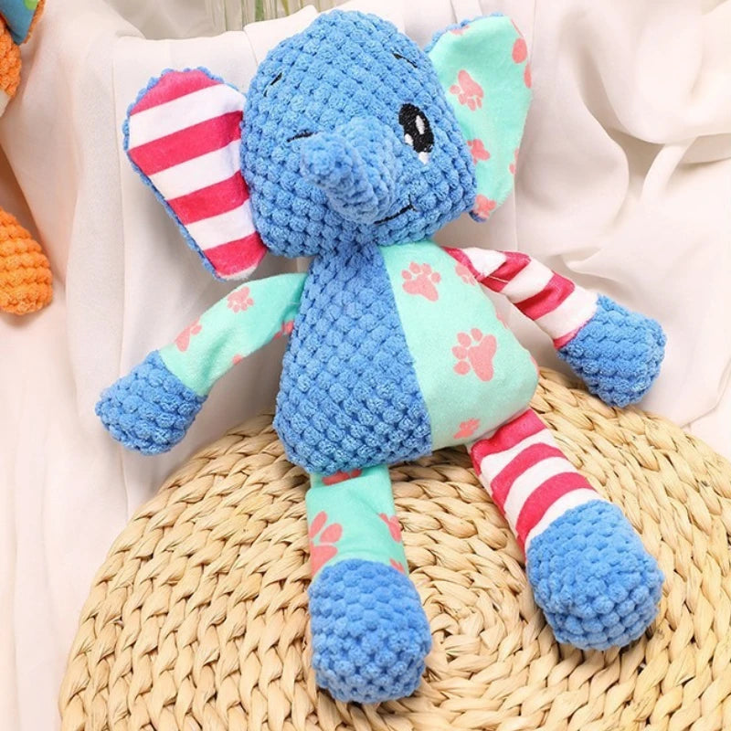 Juguete de peluche mordedor y resistente para perros