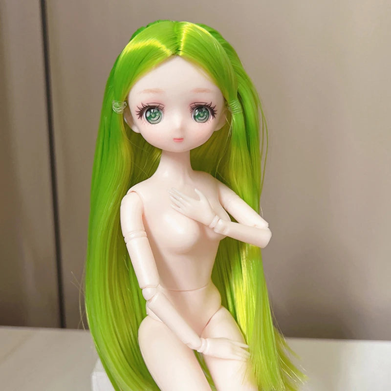 Muñeca estilo anime de 30 cm, escala 1/6, 11 articulaciones móviles, muñeca para vestir DIY,