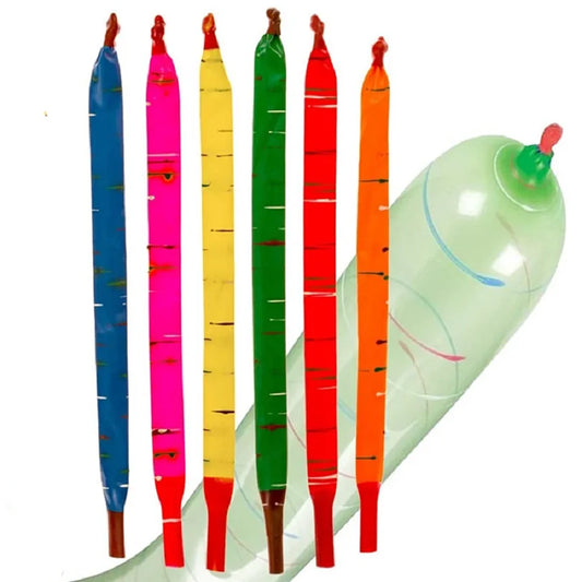 Globos cohete de látex con sonido para fiestas infantiles