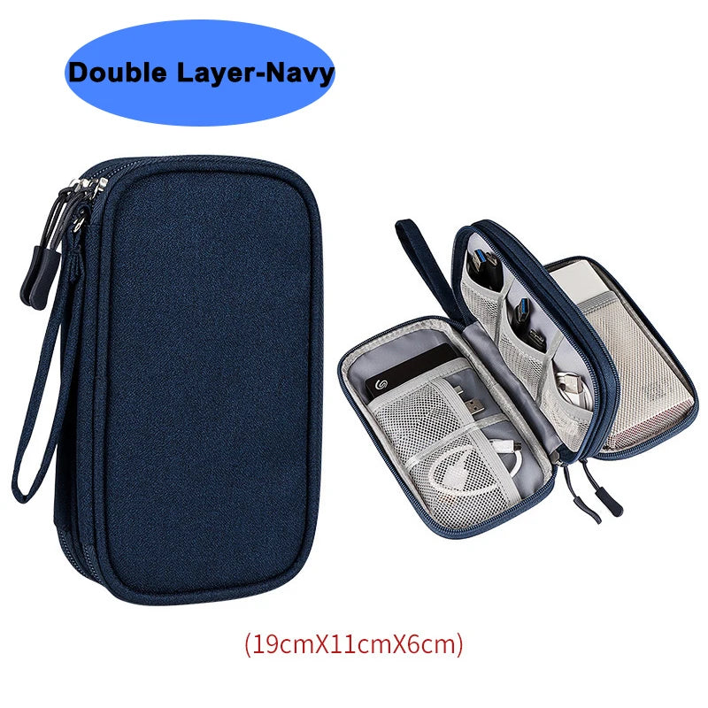 Bolsa impermeable organizadora para cables y accesorios