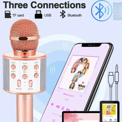 Micrófono karaoke inalámbrico Bluetooth para fiestas