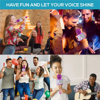 Micrófono karaoke inalámbrico Bluetooth para fiestas