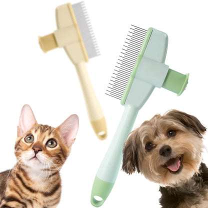 Cepillo masajeador para gatos y mascotas, elimina pelo y nudos