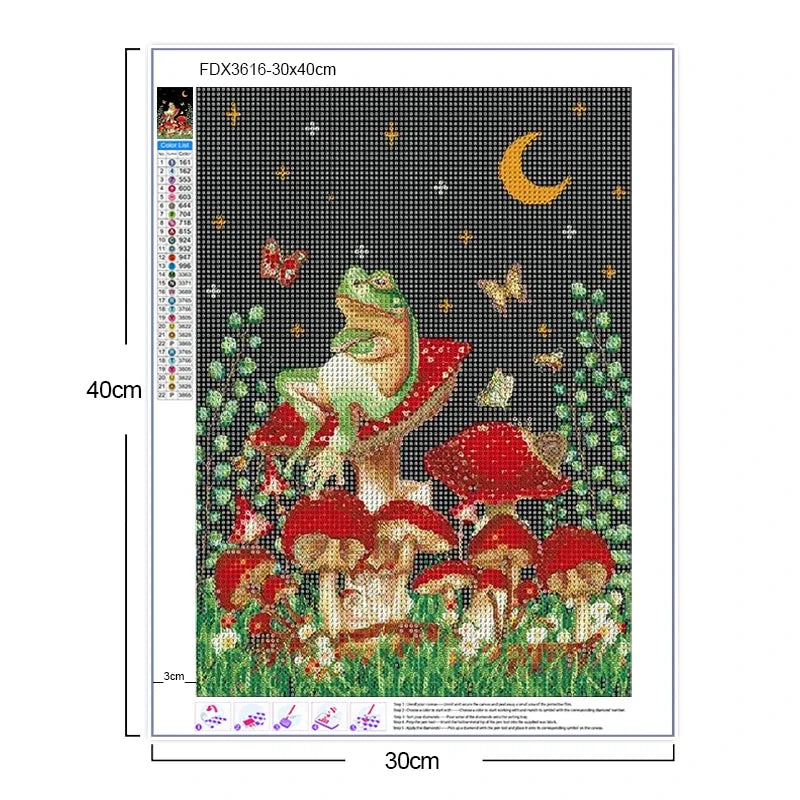 Kit de pintura con diamantes 5D de mariposa para principiantes
