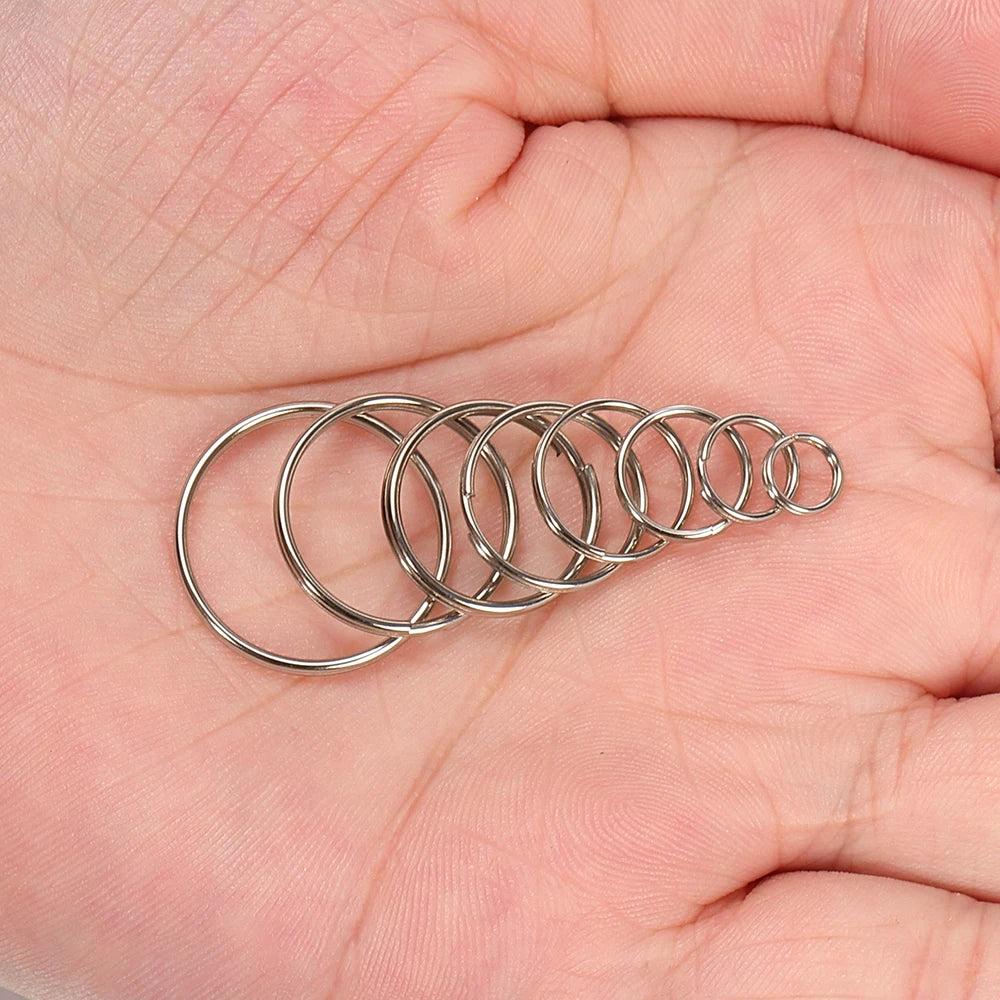 50 uds conector para llavero para DIY hacer llaveros Findings