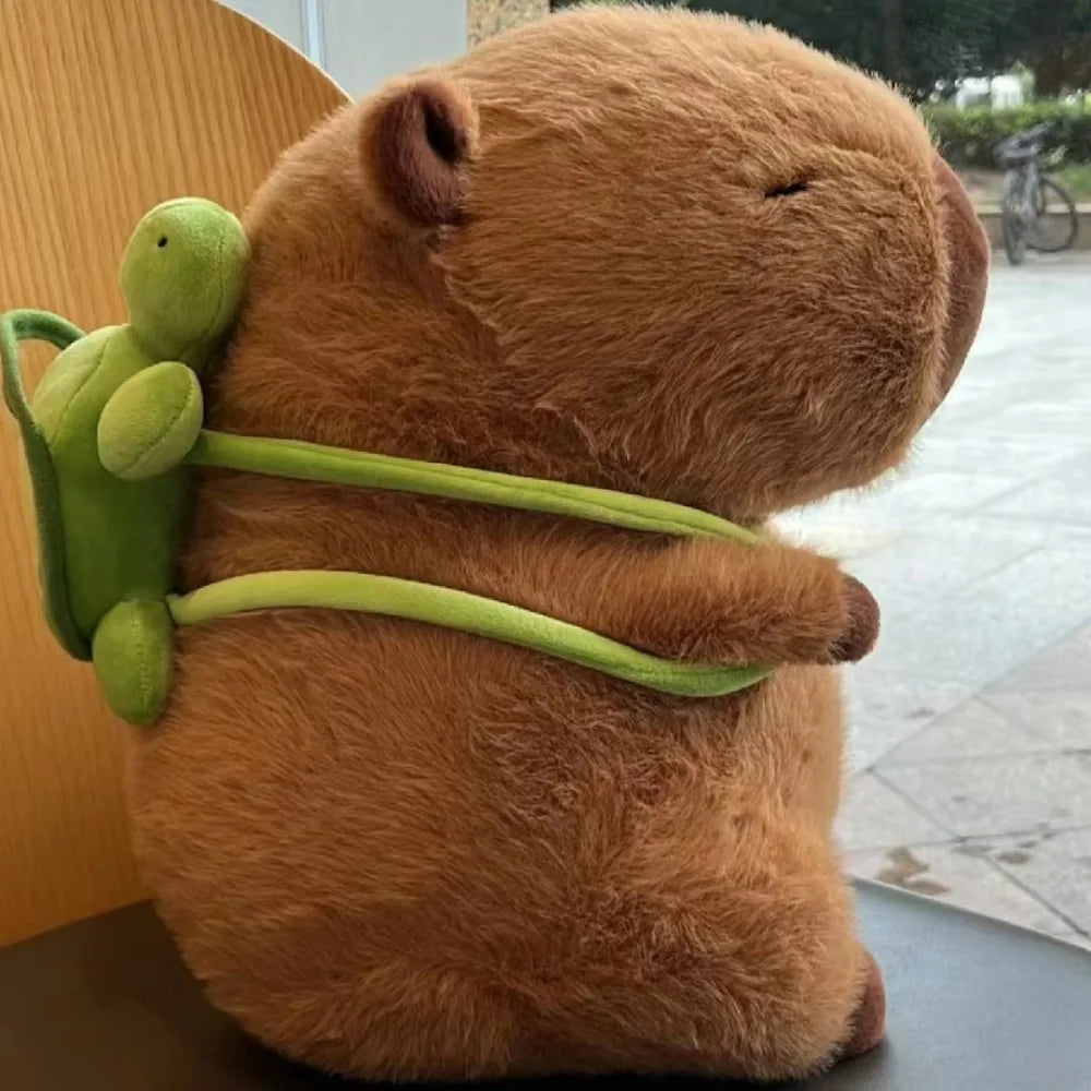 Peluche de capibara con mochila para sofá o regalo