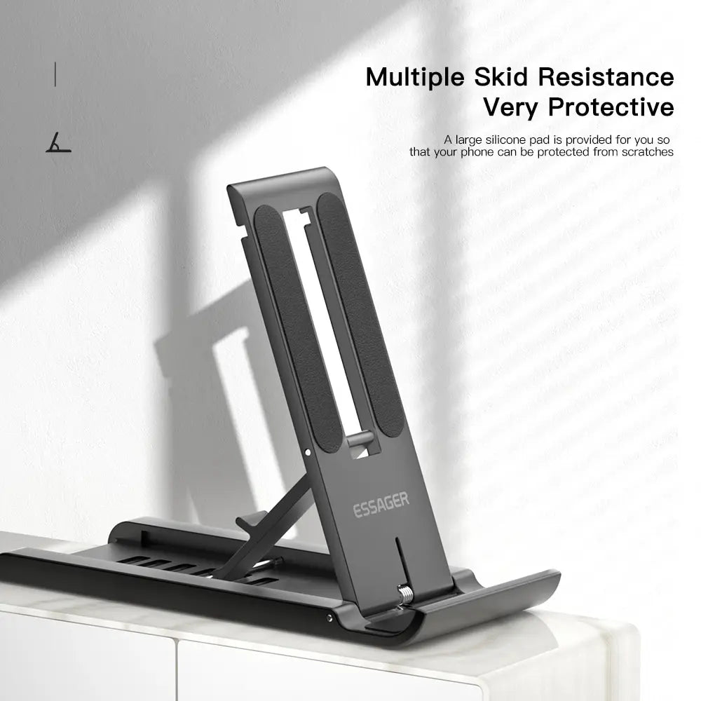 Soporte plegable portátil de escritorio para móvil y tablet