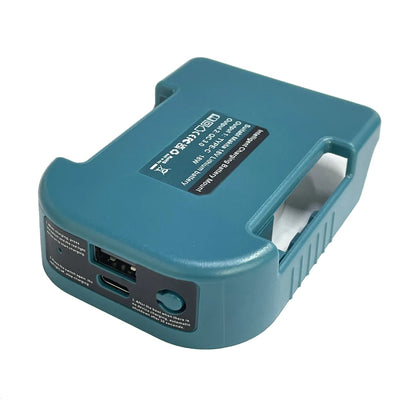 Soporte adaptador USB y USB-C para baterías Makita 18V/40V