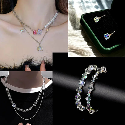Cuentas de cristal AB para pulseras, pendientes y collares DIY