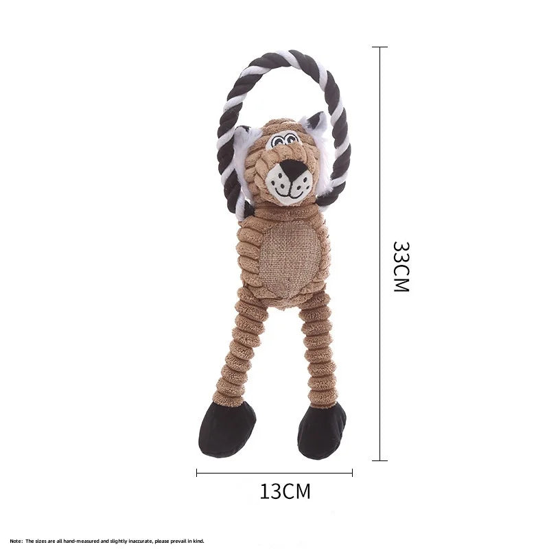 Juguete de peluche resistente con sonido para perros y cachorros