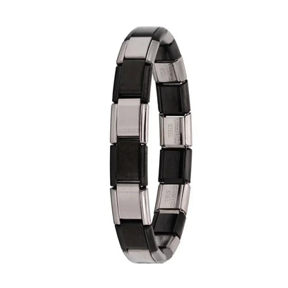Pulsera elástica de acero inoxidable estilo italiano para mujer