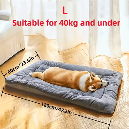 Cama para perros de tamaño grande, ideal para invierno. Mantiene el calor, es de doble cara y sirve como colchón relajante antiestrés.