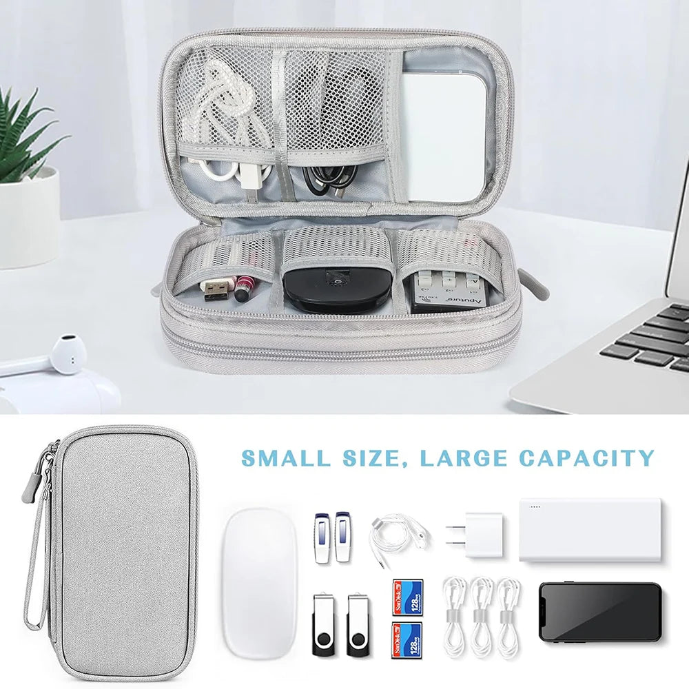 Bolsa impermeable organizadora para cables y accesorios