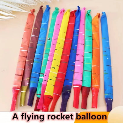 Globos cohete de látex con sonido para fiestas infantiles