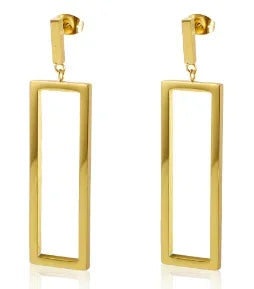 Shiny Zircon pendientes de aro para mujer Trendy Golden acero inoxidable Circle orejaring