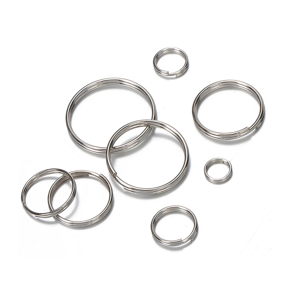 50 uds conector para llavero para DIY hacer llaveros Findings