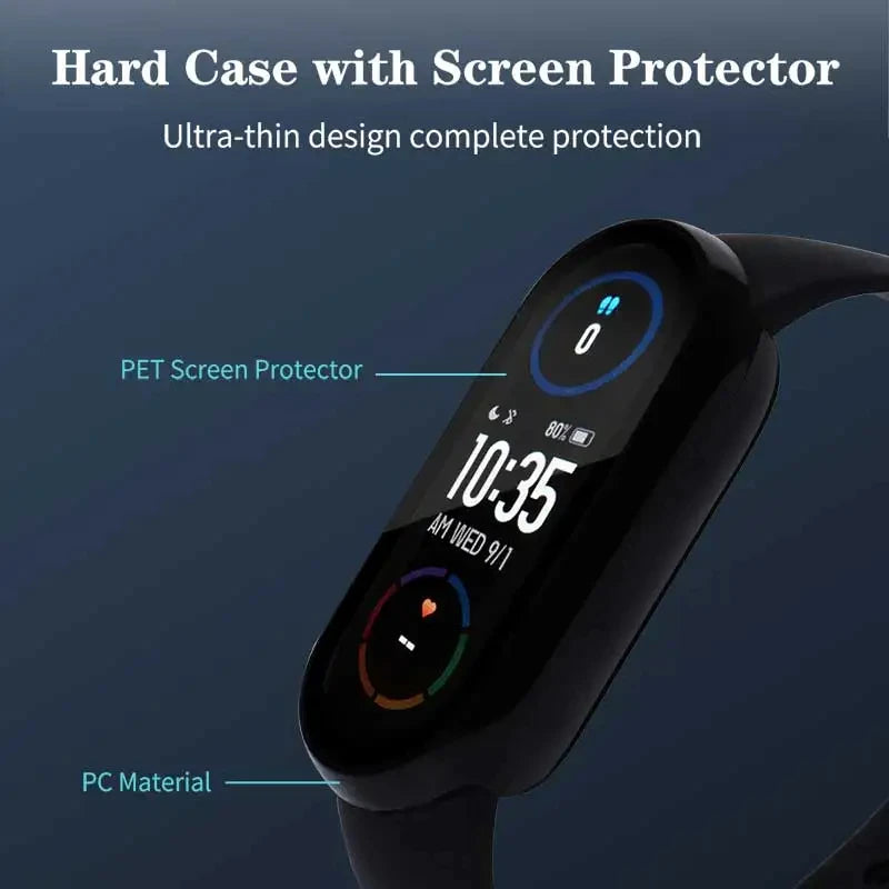 Funda protectora con cristal templado para Xiaomi Smart Band