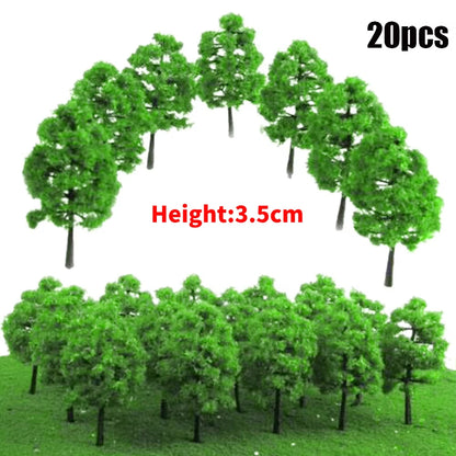 Pack de árboles miniatura para maquetas, dioramas y decoración