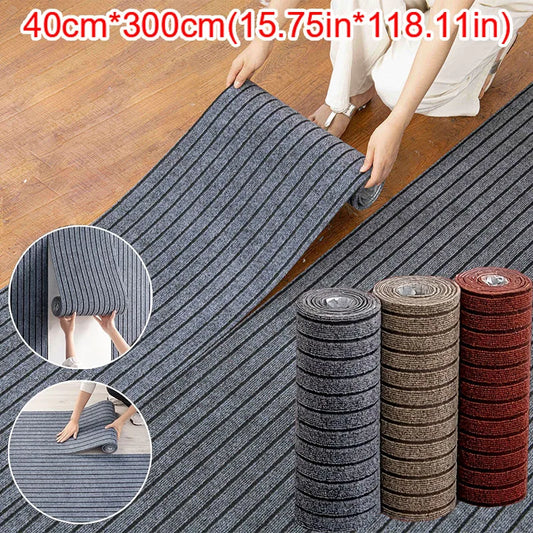 Alfombra antideslizante de rayas para cocina, pasillo o habitación