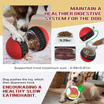 Juguete interactivo IQ para perros y gatos con bola dispensadora